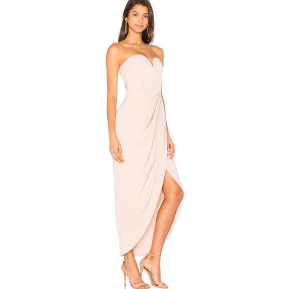 Shona Joy Strapless Cream Maxi Dress - Picture 2 of 8